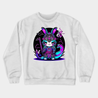 Rabbit Warrior And Dragons Crewneck Sweatshirt